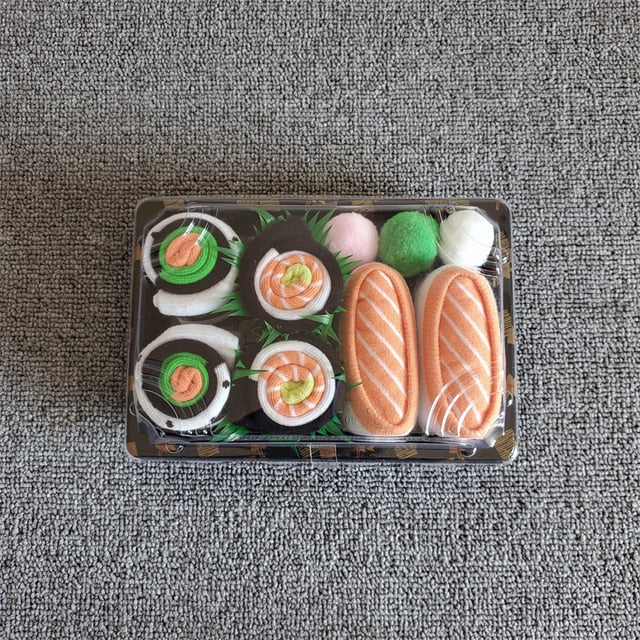 Chaussettes Sushi Unisexe – Design Japonais Fantaisie Cadeau Original