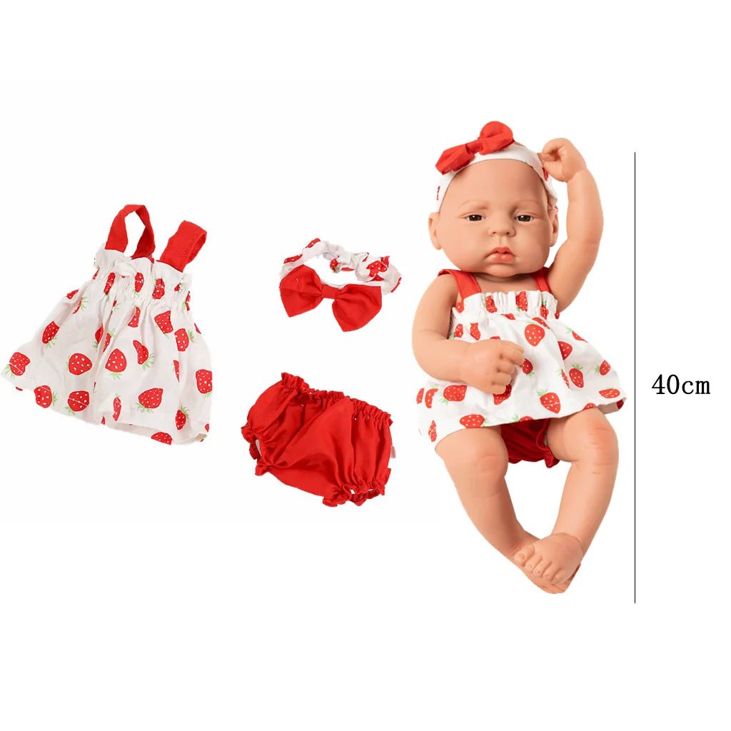 Dress Vest Dolls Outfit Clothes For 16 inch 40cm Baby Doll Cute - Astra Wear astrawear.ca