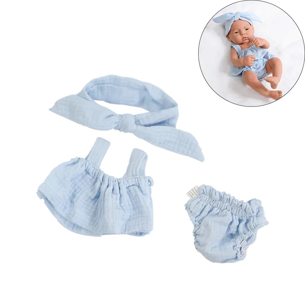 Dress Vest Dolls Outfit Clothes For 16 inch 40cm Baby Doll Cute - Astra Wear astrawear.ca