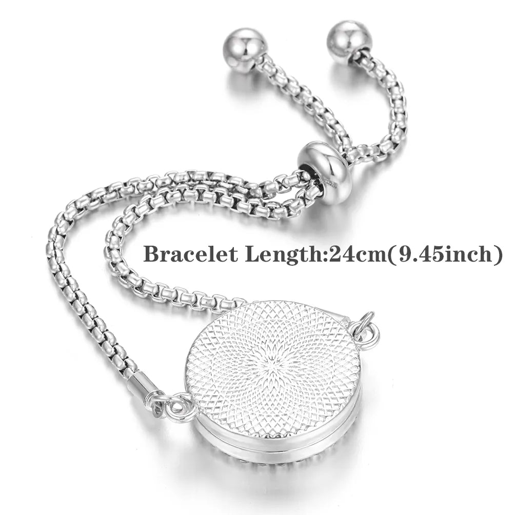 Bracelet Diffuseur Parfum Acier Inoxydable – Aromatherapie Huiles Essentielles