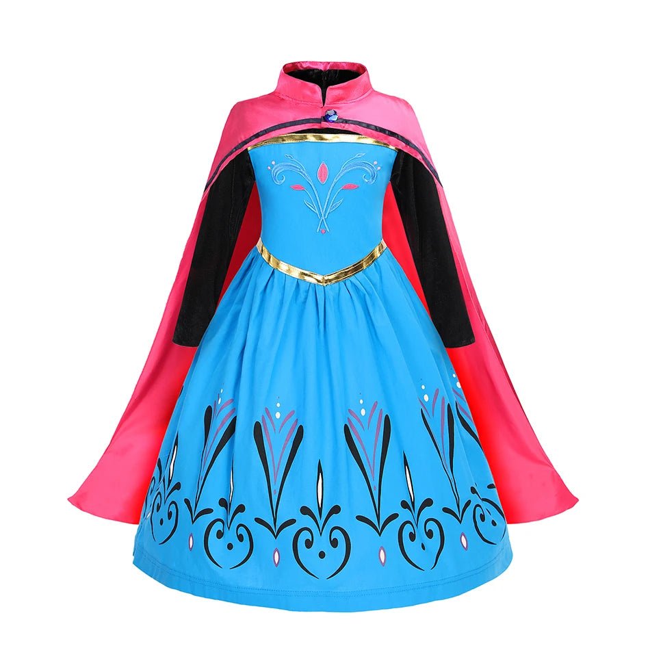 Elsa Anna Kid Princess Girls Dress Rapunzal Kids Cosplay Halloween Vestidos Children Costume Birthday Party Dress - Astra Wear astrawear.ca