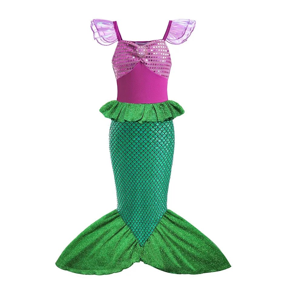Elsa Anna Kid Princess Girls Dress Rapunzal Kids Cosplay Halloween Vestidos Children Costume Birthday Party Dress - Astra Wear astrawear.ca
