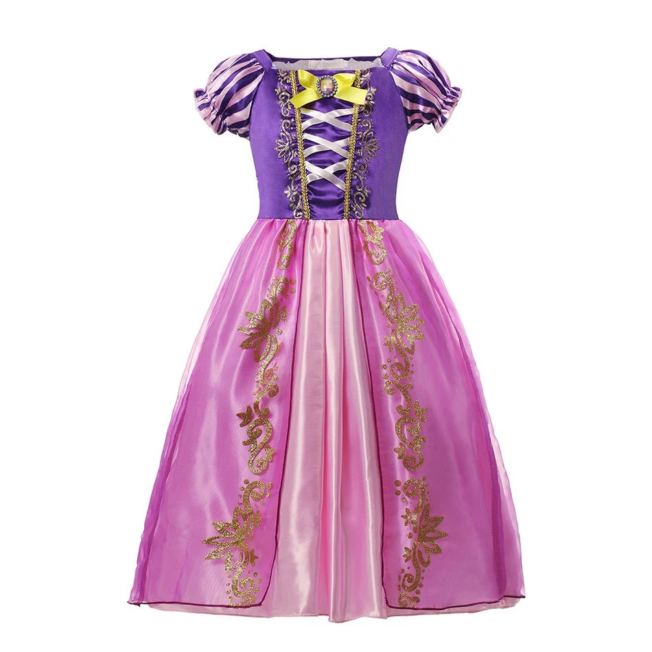 Elsa Anna Kid Princess Girls Dress Rapunzal Kids Cosplay Halloween Vestidos Children Costume Birthday Party Dress - Astra Wear astrawear.ca