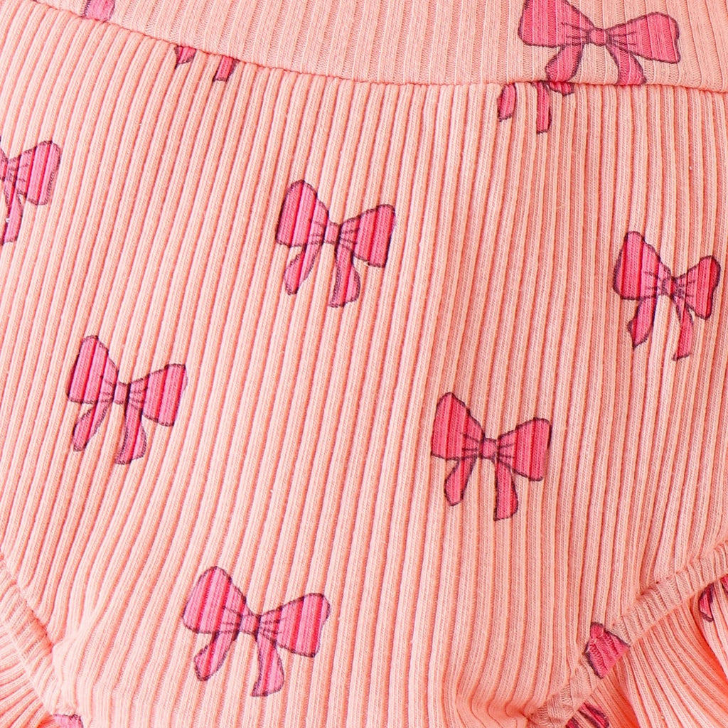 European and American children's clothing girls pink suspender Romper + shorts two-piece set baby children's clothing - Astra Wear astrawear.ca