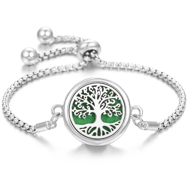 Bracelet Diffuseur Parfum Acier Inoxydable – Aromatherapie Huiles Essentielles