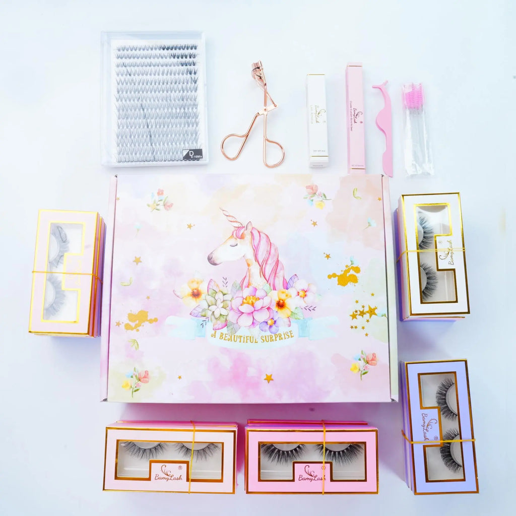 20 Pairs Medium Lashes & 1 Set 30 P Cluster Lashes & 1 Count Lash Adhesive & 1 Count Bond & Seal & 1 Count Applicator & 5 Counts Lash Brush & 1 Count Eyelash Curler, Summer Makeup, Eyelash Extensions Set, Diy False Eyelashes