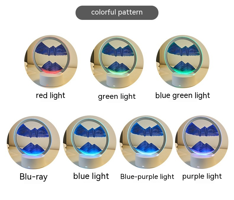 Lampe Décorative Sable Mouvant – Veilleuse Tactile Ambiance Maison