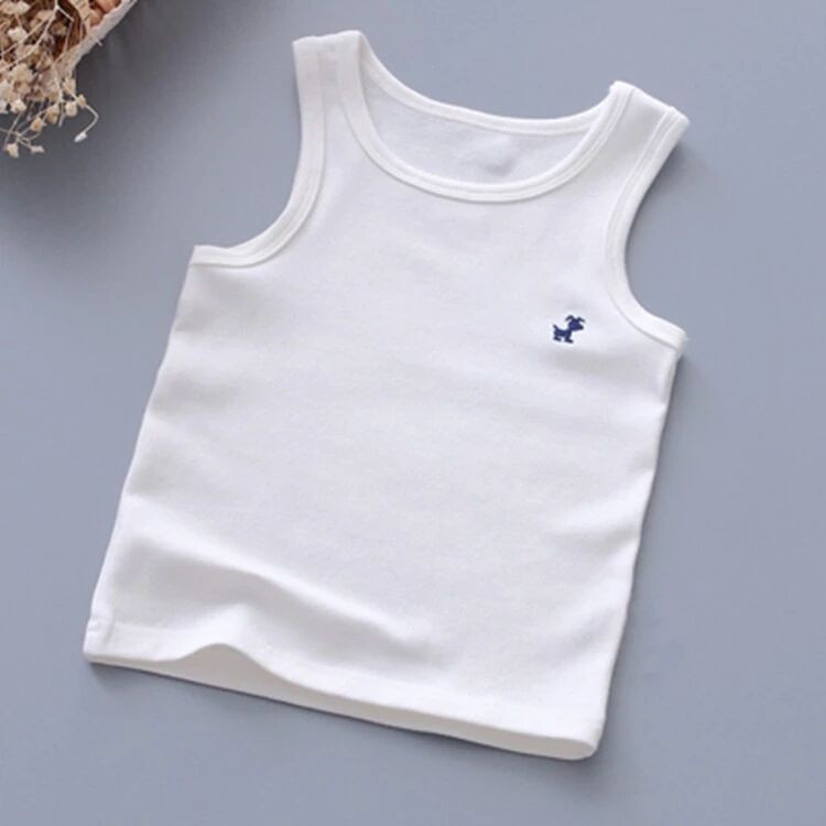 Fashion Children T-shirts for Girls Candy Color Baby Boys Graphic Tee Cotton Vest Tops Kids Summer Clothes Sleeveless T-Shirt - Astra Wear astrawear.ca