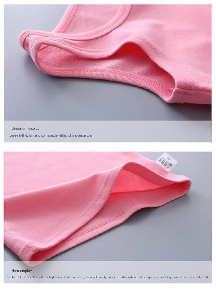 Fashion Children T-shirts for Girls Candy Color Baby Boys Graphic Tee Cotton Vest Tops Kids Summer Clothes Sleeveless T-Shirt - Astra Wear astrawear.ca