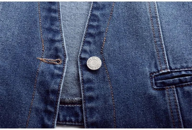 Fashion Denim Vest Female Streetwear V Neck Women Vest Summer Large Size Waistcoat Jeans Tops Sleevless Jacket Chaleco Mujer 6XL - Astra Wear astrawear.ca