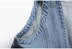 Fashion Denim Vest Female Streetwear V Neck Women Vest Summer Large Size Waistcoat Jeans Tops Sleevless Jacket Chaleco Mujer 6XL - Astra Wear astrawear.ca