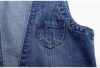 Fashion Denim Vest Female Streetwear V Neck Women Vest Summer Large Size Waistcoat Jeans Tops Sleevless Jacket Chaleco Mujer 6XL - Astra Wear astrawear.ca