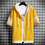 Fashion Men's Hoodies Summer Men Clothing T-shirt Zipper Hood Cartoon - Astra Wear astrawear.ca