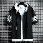 Fashion Men's Hoodies Summer Men Clothing T-shirt Zipper Hood Cartoon - Astra Wear astrawear.ca