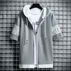 Fashion Men's Hoodies Summer Men Clothing T-shirt Zipper Hood Cartoon - Astra Wear astrawear.ca