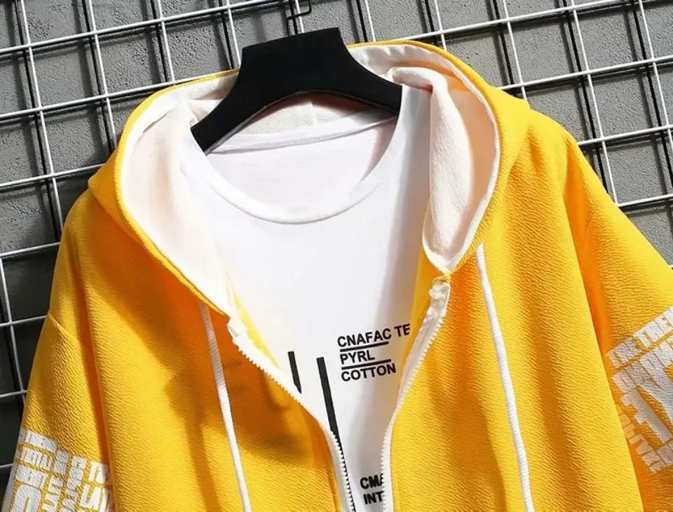 Fashion Men's Hoodies Summer Men Clothing T-shirt Zipper Hood Cartoon - Astra Wear astrawear.ca