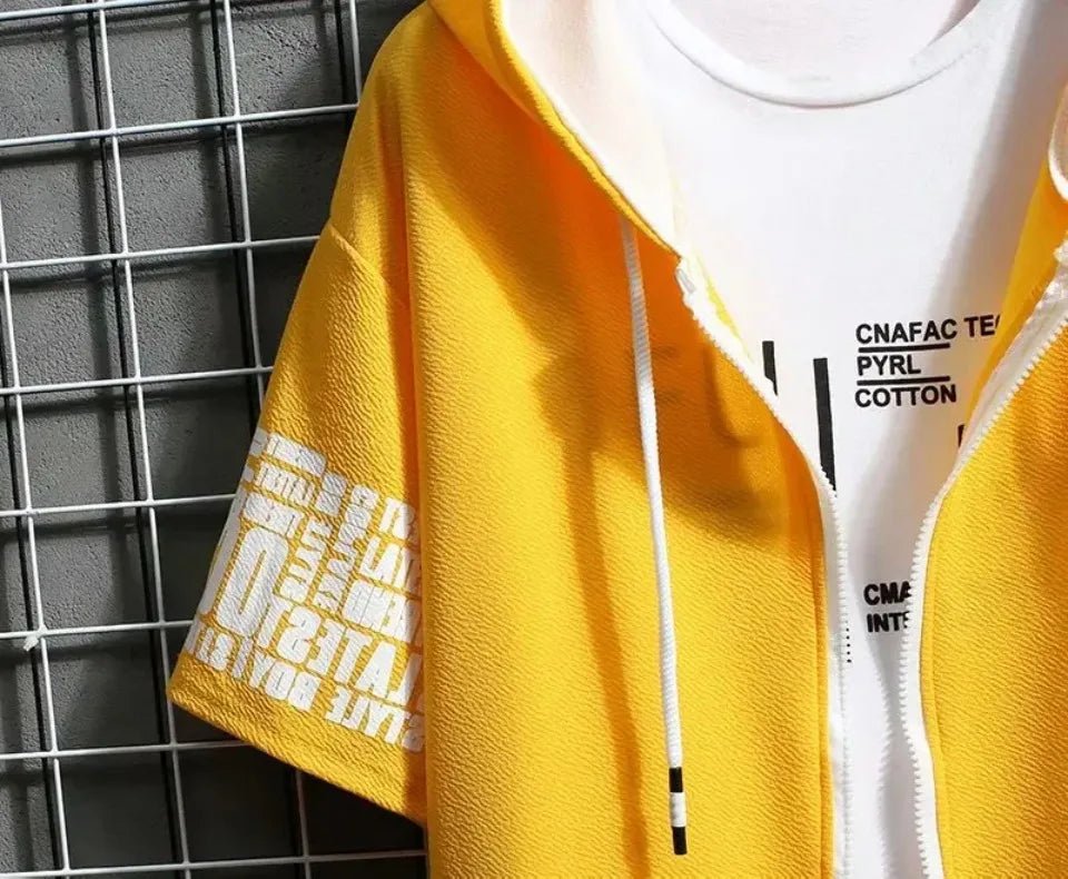 Fashion Men's Hoodies Summer Men Clothing T-shirt Zipper Hood Cartoon - Astra Wear astrawear.ca