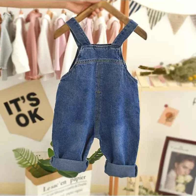 IENENS Toddler Infant Dungarees Boy Girl Long Pants Denim Overalls - Astra Wear astrawear.ca