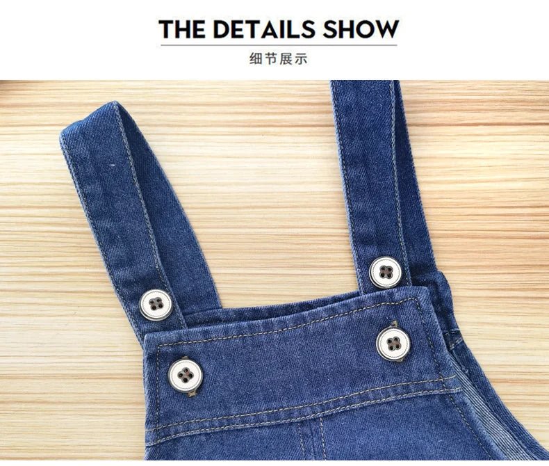 IENENS Toddler Infant Dungarees Boy Girl Long Pants Denim Overalls - Astra Wear astrawear.ca