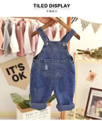 IENENS Toddler Infant Dungarees Boy Girl Long Pants Denim Overalls - Astra Wear astrawear.ca