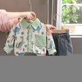 Infant Boys Daily Two Piece Clothes Set Vintage Dinosaur Full Print - Astra Wear astrawear.ca
