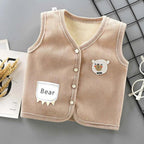 Kids Clothes Waistcoat Children's Vest Boy Girl Thicken Velvet Lining - Astra Wear astrawear.ca