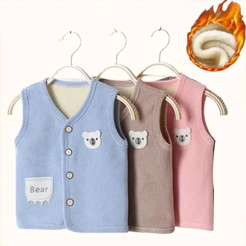 Kids Clothes Waistcoat Children's Vest Boy Girl Thicken Velvet Lining - Astra Wear astrawear.ca