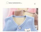 Kids Clothes Waistcoat Children's Vest Boy Girl Thicken Velvet Lining - Astra Wear astrawear.ca