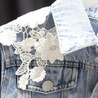 Kids Denim Jackets for Girls Baby New Flower Embroidery Coats Fashion - Astra Wear astrawear.ca