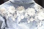 Kids Denim Jackets for Girls Baby New Flower Embroidery Coats Fashion - Astra Wear astrawear.ca