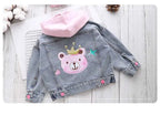 Kids Denim Jackets for Girls Baby New Flower Embroidery Coats Fashion - Astra Wear astrawear.ca