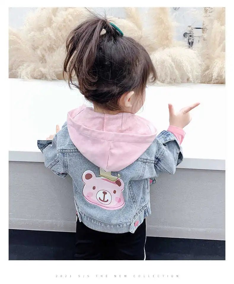 Kids Denim Jackets for Girls Baby New Flower Embroidery Coats Fashion - Astra Wear astrawear.ca