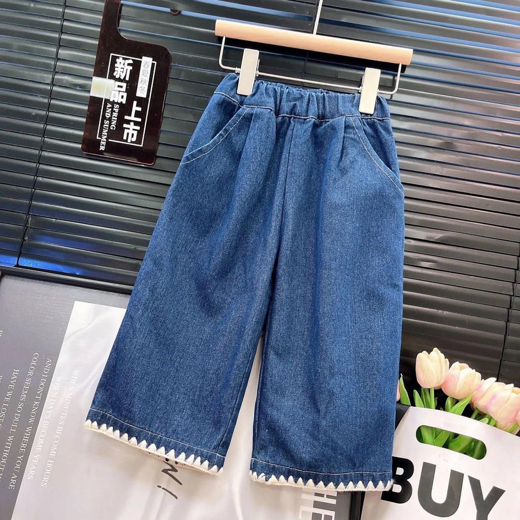 Kids Denim Vest & Shirt & Pants Set – 3Pcs Casual Outfit for Girls, Cute Spring Autumn Toddler Clothes Toddler Girl Clothes - Astra Wear astrawear.ca