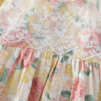Kids Dresses for Girls Casual Lace-Trimmed Crewneck Long Sleeve Dress - Astra Wear astrawear.ca