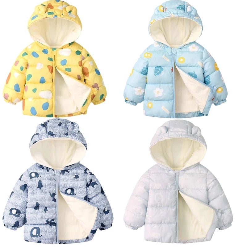 Kids Warm Pajama Sets Autumn Winter Plus Velvets Clothing Suits Boys Girls Fashion Print Pullover+Pants 2Pcs Outfits 1-14 Years - Astra Wear astrawear.ca