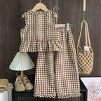 Korean Version 2-10 Year Old Girls and Teenagers Casual Suit with - Astra Wear astrawear.ca