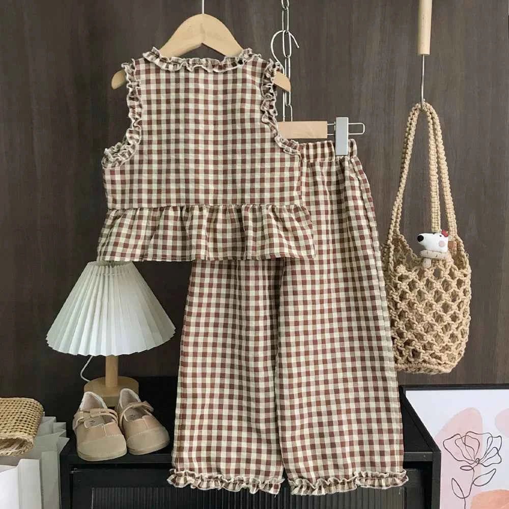 Korean Version 2-10 Year Old Girls and Teenagers Casual Suit with - Astra Wear astrawear.ca