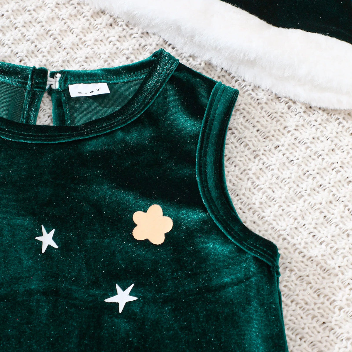 New 1-6Y Baby Kids Velvet Dresses for Girls Sleeveless Stars Printed - Astra Wear astrawear.ca