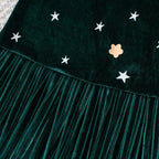 New 1-6Y Baby Kids Velvet Dresses for Girls Sleeveless Stars Printed - Astra Wear astrawear.ca