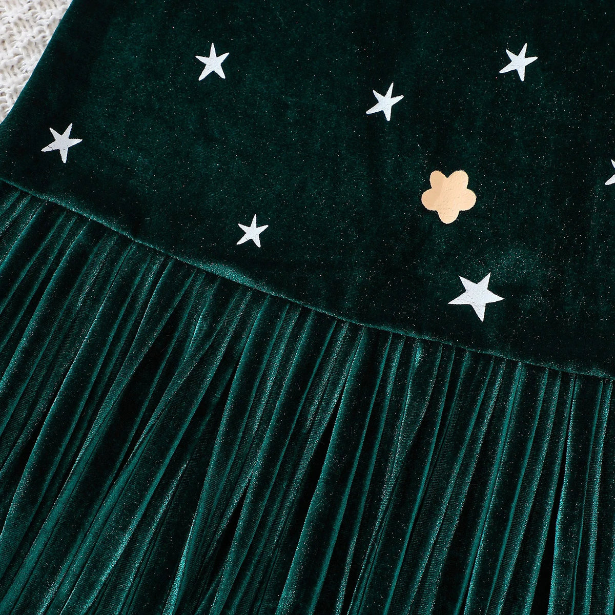 New 1-6Y Baby Kids Velvet Dresses for Girls Sleeveless Stars Printed - Astra Wear astrawear.ca