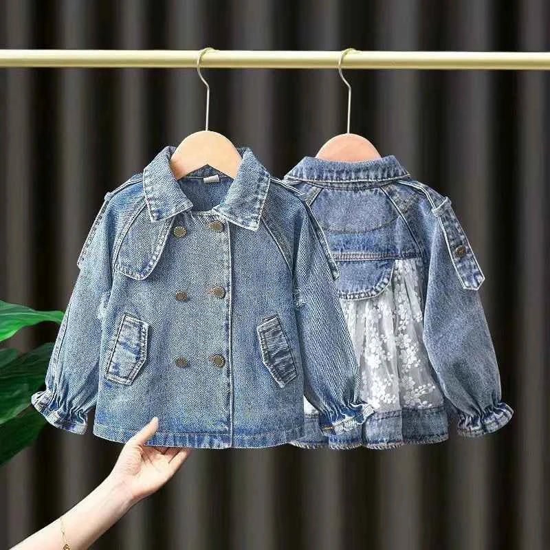 New Children's Denim Jackets Trench Jean Embroidery Jackets Girls - Astra Wear astrawear.ca