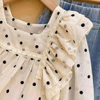 New Children's Denim Jackets Trench Jean Embroidery Jackets Girls - Astra Wear astrawear.ca