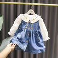 New Children's Denim Jackets Trench Jean Embroidery Jackets Girls - Astra Wear astrawear.ca