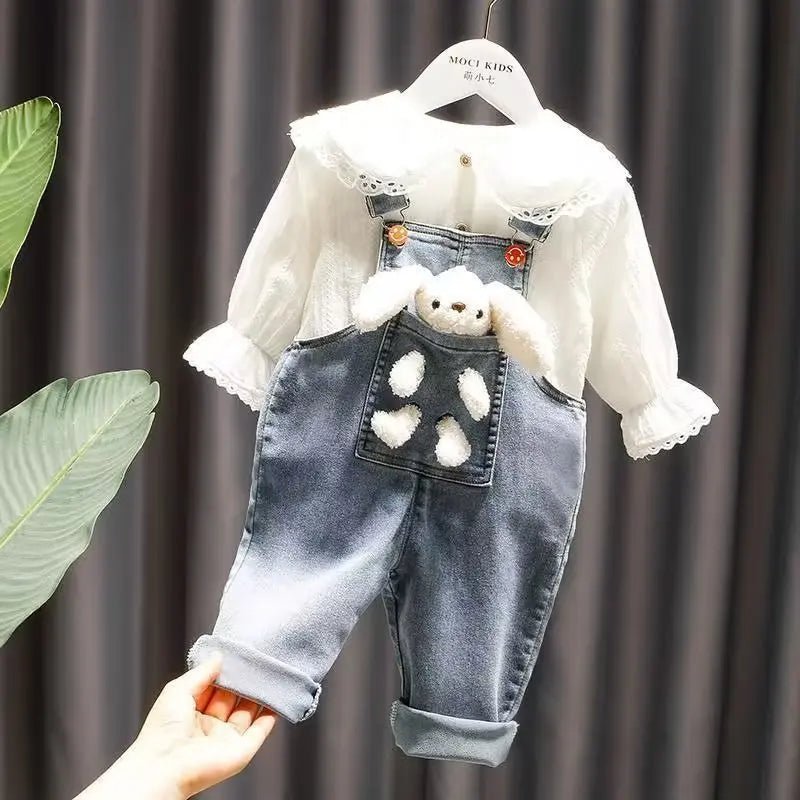 New Children's Denim Jackets Trench Jean Embroidery Jackets Girls - Astra Wear astrawear.ca