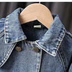 New Children's Denim Jackets Trench Jean Embroidery Jackets Girls - Astra Wear astrawear.ca