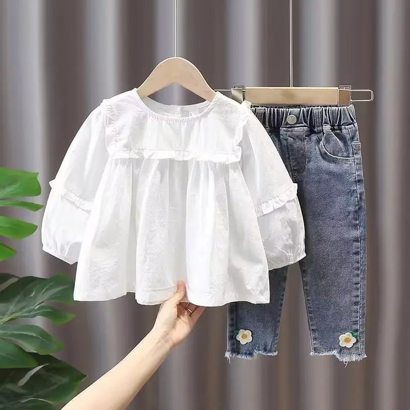 New Children's Denim Jackets Trench Jean Embroidery Jackets Girls - Astra Wear astrawear.ca