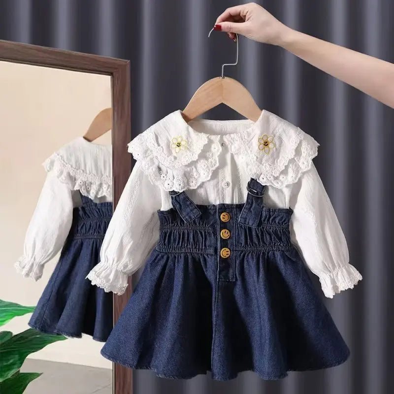 New Children's Denim Jackets Trench Jean Embroidery Jackets Girls - Astra Wear astrawear.ca