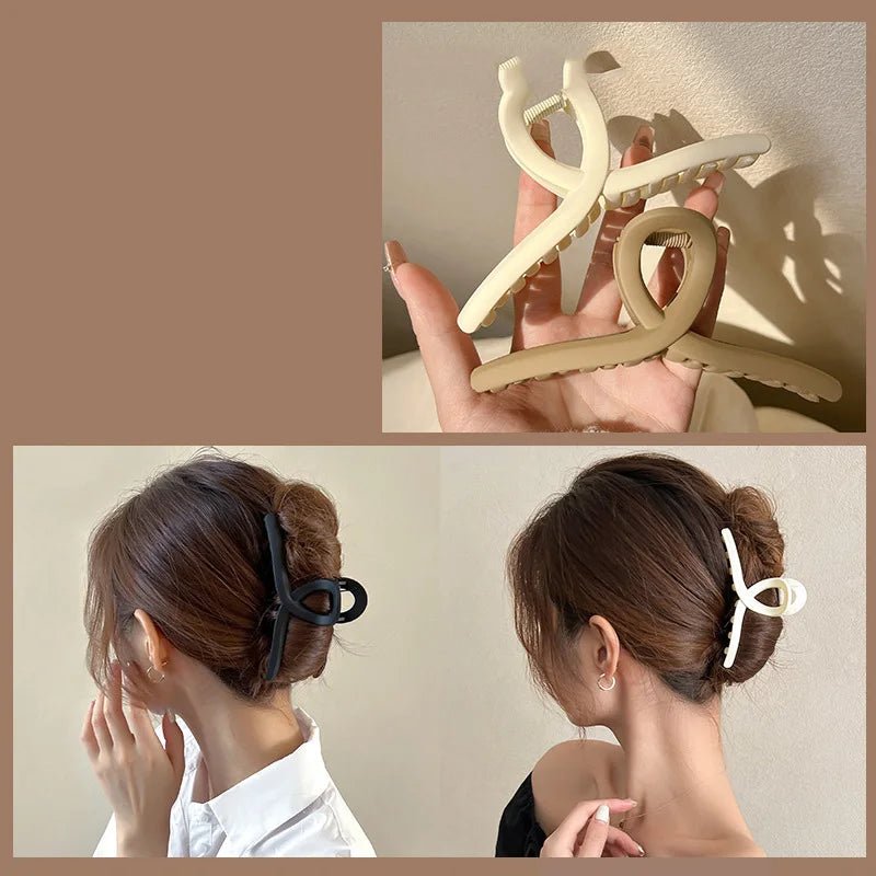 New large pan hair clip net red hair clip women's back hair clip hair volume more shark clip headwear - Astra Wear astrawear.ca
