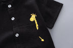 New Summer Hot Sale Toddler Kids Baby Boys Shirt Cartoon Tops Denim - Astra Wear astrawear.ca