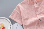 New Summer Hot Sale Toddler Kids Baby Boys Shirt Cartoon Tops Denim - Astra Wear astrawear.ca